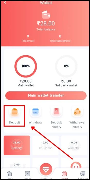 Methods to deposit money to the 91club game account